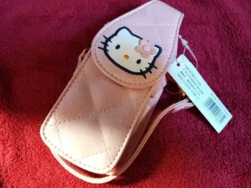 산리오 헬로키티 핑크 퀼트 전화기 케이스 당시 물품 미사용품
