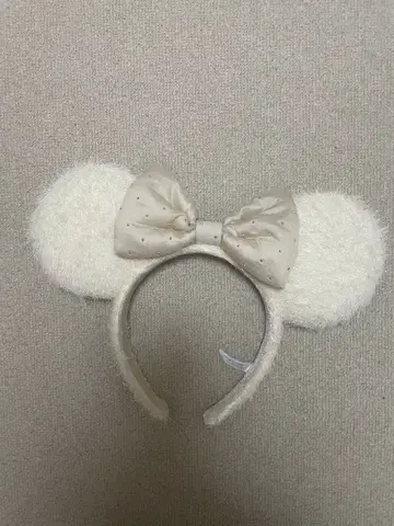디즈니 머리띠 화이트 미니