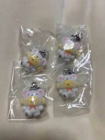 푹신푹신 스노우 메지루시 액세서리 산리오 (폼폼푸딩 4개 세트)