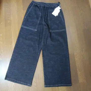 레스피기 데님 팬츠 미사용 새상품 40 블랙 계열