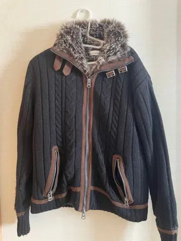 퍼 자켓 y2k 니트 EVOLUTION 00s 구제 의류 B-3