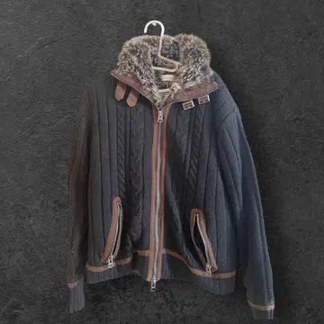 퍼 자켓 y2k 니트 EVOLUTION 00s 구제 의류 B-3