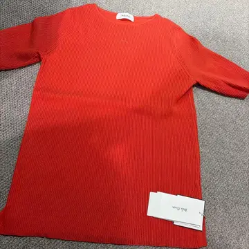 미사용 새상품 택 포함 미라 오웬 오가닉 보트넥 니트 1