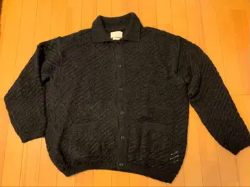 가격 인하! YOKE 블랙 뜨개질 가디건 모헤어