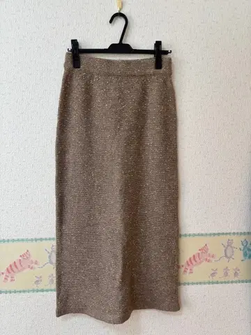 부르주르 니트 타이트 스커트 미사용 새상품 택 포함