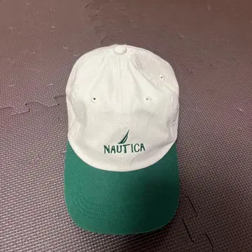 NAUTICA 화이트 그린 캡