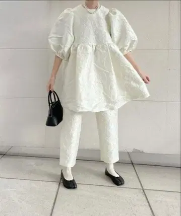 perna 페르나 자카드 셋업 화이트