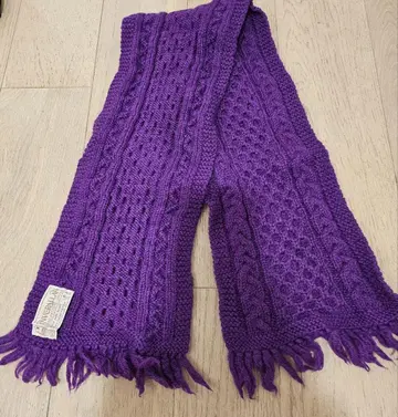 INVERALLAN 보라색 머플러 길이 약 110cm