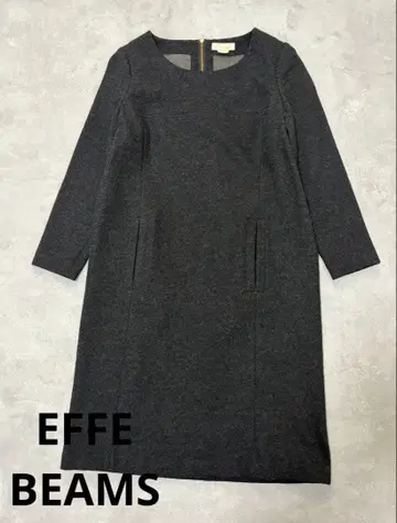 EFFE BEAMS 다크 그레이 원피스 울
