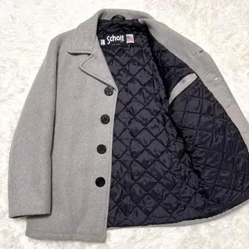 샷 피코트 퀼팅 싱글 그레이 38 USA제