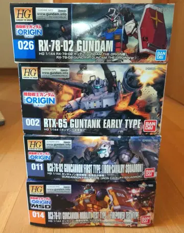 HG 기동전사 건담 THE ORIGIN 오리진 세트 1