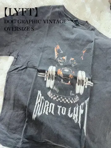 인기 [ LYFT ] DOG GRAPHIC VINTAGE OVERSIZE