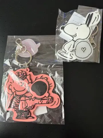 SNOOPY cafe 러버 키링 마스코트