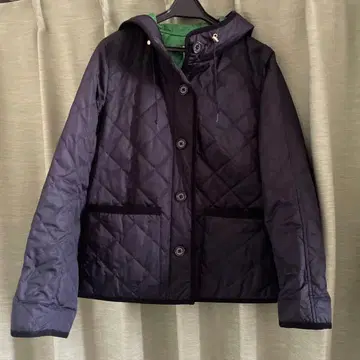 매킨토시 철학 후드 퀼트 코트 자켓 38 다크 네이비