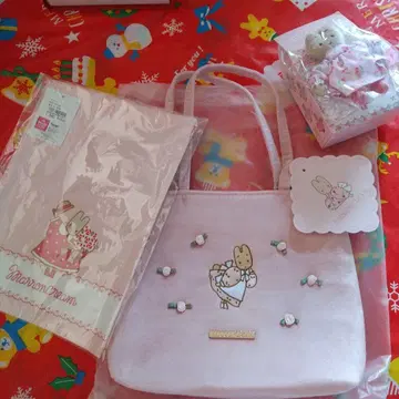 마론 크림 쇼비도 미니 토트백 복조리 세트