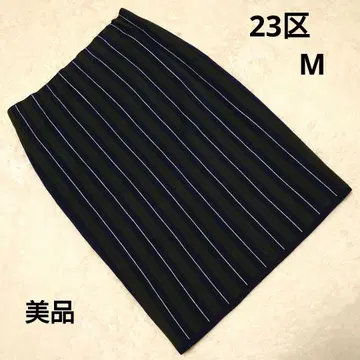 새상품급 23구 스트라이프 그린 계열 니트 타이트 스커트 M