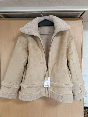 유나이티드 애로우즈 무스탕 라이크 보아 리버서블 블루종 여성용 S