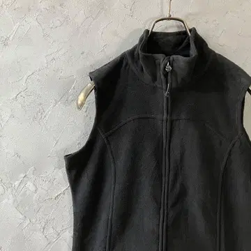 champion 베스트 플리스 베스트 풀 집업 심플 무지 블랙 VT2