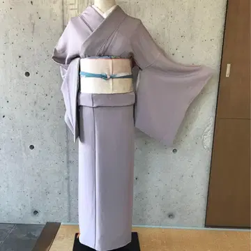 순수 실크 이로무지 이중 기모노 패턴 팔괘 화장 68