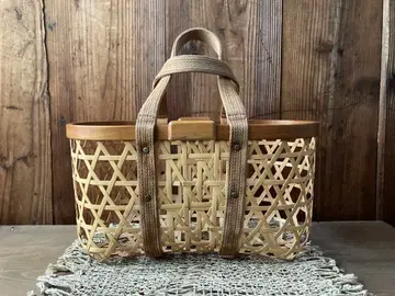 킬림백 대나무 바구니 바스켓백