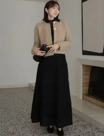 [ web 한정판 색상 ] 캐시미어 블렌드 노카라 니트 자켓 anuans