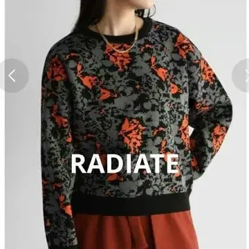 [ 새상품급 ] RADIATE 라디에이트 멀티 패턴 풀오버 블랙