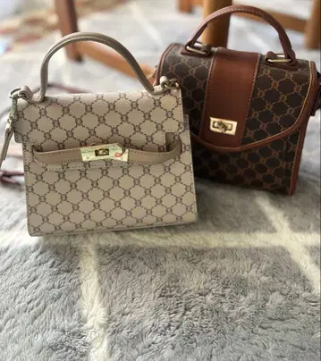 로고 패턴 숄더백 세트