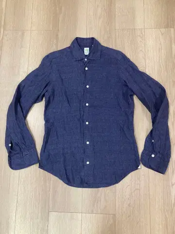 Finamore 피나모레 긴팔 셔츠 네이비