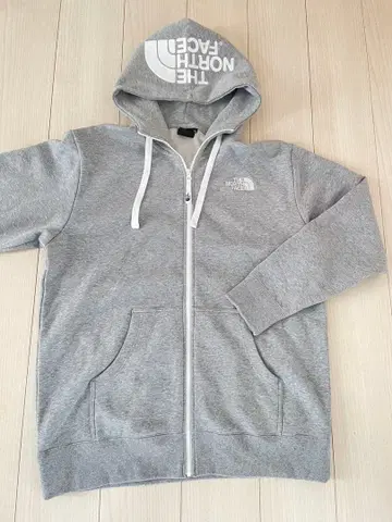 THE NORTH FACE 풀 지퍼 후디 XL 그레이