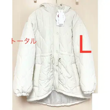 시마무라 omi 퀼트 후드 코트 L