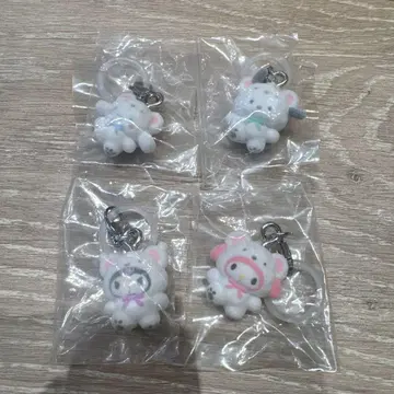 산리오 메지루시 액세서리 포근포근 스노우 가챠가챠 가샤폰