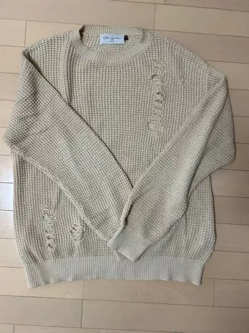 레트로 그레이드 도쿄 데미지 니트