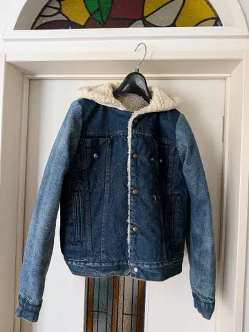 Keisuke Kanda 후드 부착 데님 자켓 시로쿠마 블루종