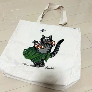 [ crazy shirts ] 크리밤캣 토트백