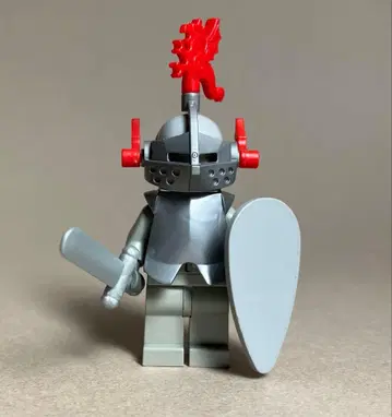 [ LEGO ] 기사 미니 피규어 검 방패 갑옷 깃털 장식