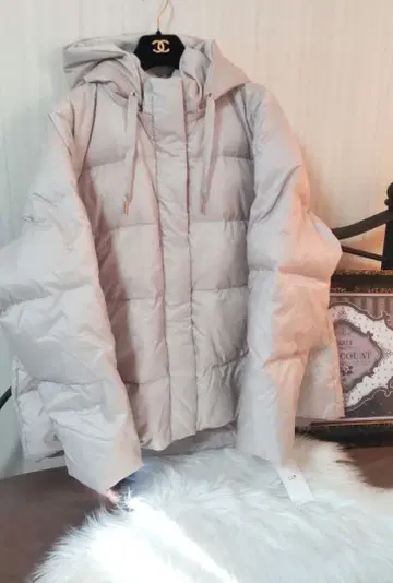 빅 사이즈 23구 시레 타프타 컴팩트 다운 코트