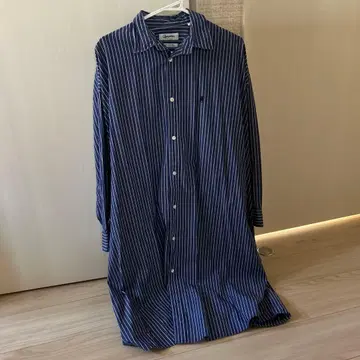 Gymphlex 네이비 스트라이프 셔츠 원피스