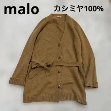 컨디션 최상 malo 캐시미어 100% 베이지 벨트 니트 가디건