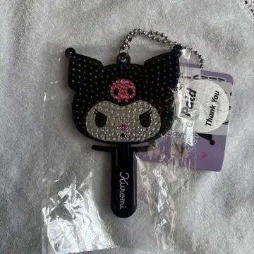 미개봉 새상품 쿠로미 반짝반짝 거울 키체인 참