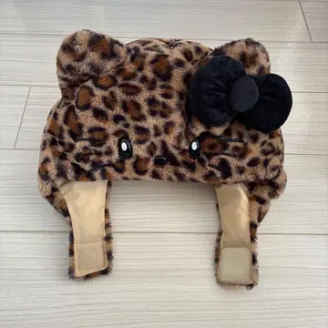 USJ 유니버셜 레오파드 무늬 키티 모자