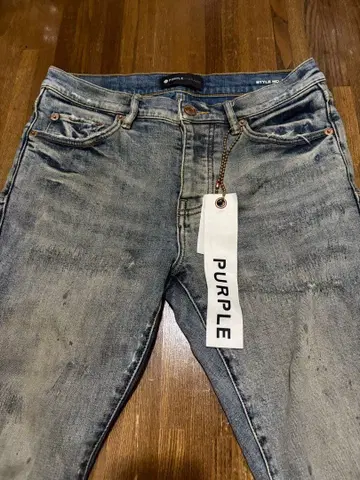 PURPLE BRAND 스키니 데님 블루 택 포함