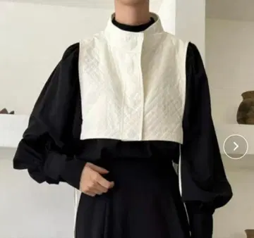 perna 리버서블 퀼팅 베스트 화이트