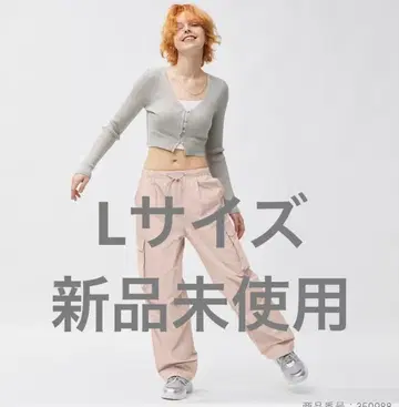 GU 장미 쉐이드 카고 팬츠 L 사이즈 미사용 새상품 핑크