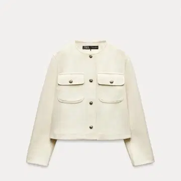 택 포함 새상품 ZARA 플랩 크롭 자켓 XS