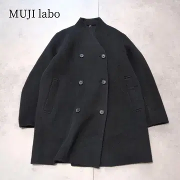 24AW MUJILabo 캐시미어 혼방 노카라 코트 루즈핏 매력 아우터