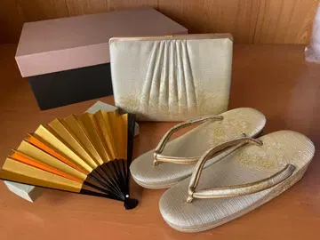 기모노 가방 조리 부채 세트