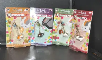 제일복권 나츠메 우인장 냥코 선생님은 식탐쟁이 H상 간식 스트랩 전 4종