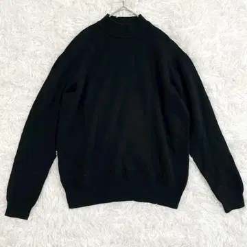 417 EDIFICE 에디피스 니트 캐시미어 혼방 하이넥 블랙 무지