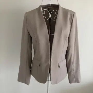 노카라 자켓 베이지