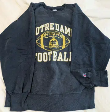 USA Champion 90s 리버스 위브 노트르담 자수 택 XL